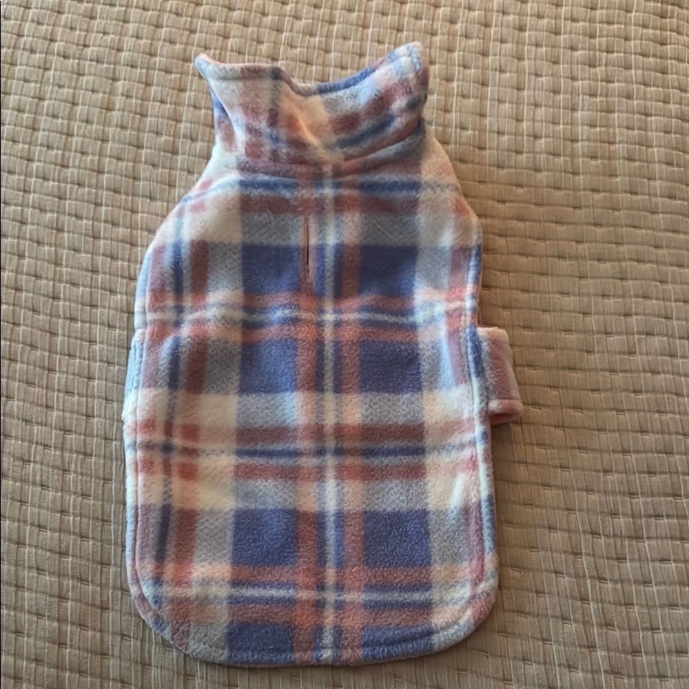 Plaid Fleece Dog Coat
